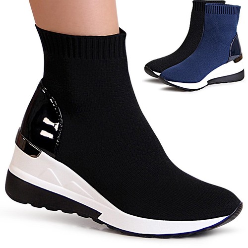 Damen keilabsatz stiefeletten - keilabsatz,