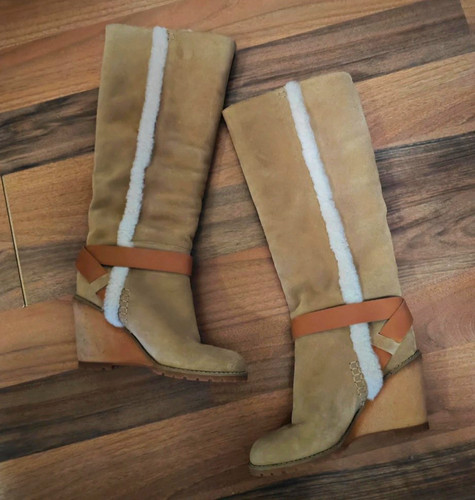 See chloé damen shearling - see,