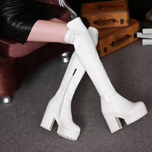 Stiefel schuhe schenkel absatz - stiefel,